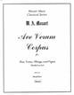 Ave Verum Corpus Kochel No. 648 Orchestra sheet music cover